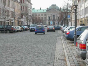 Königstraße mit Blick in Richtung Palaisplatz